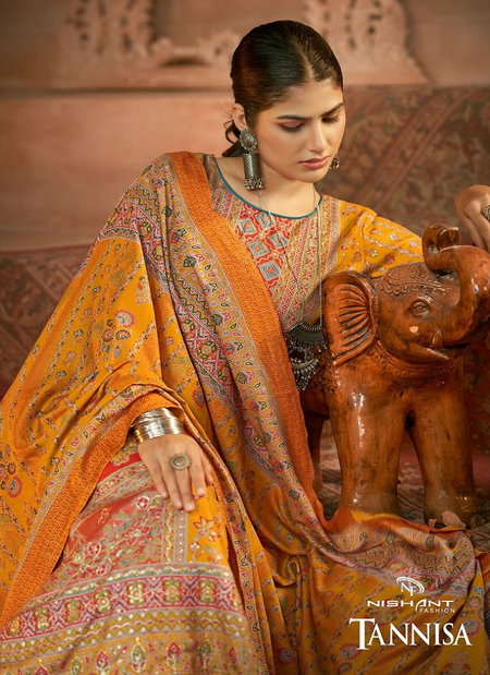 Tannisha By Nishant Designer Viscose Pashmina Dress Material Wholesale Market in Surat